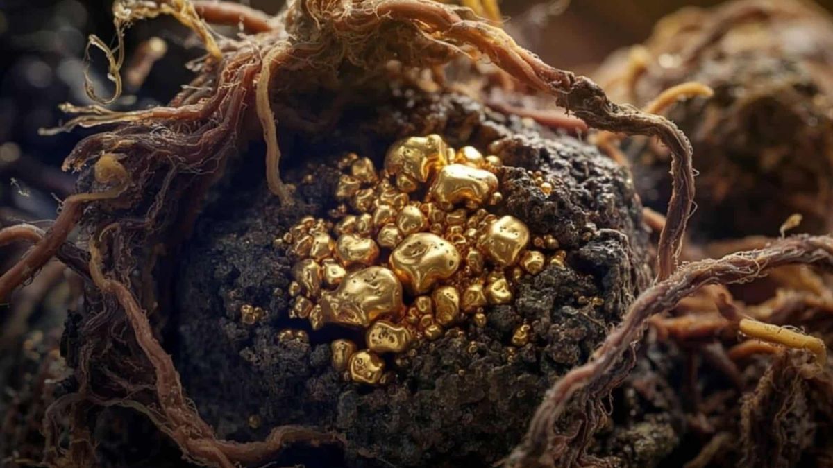 Gold from Fungi